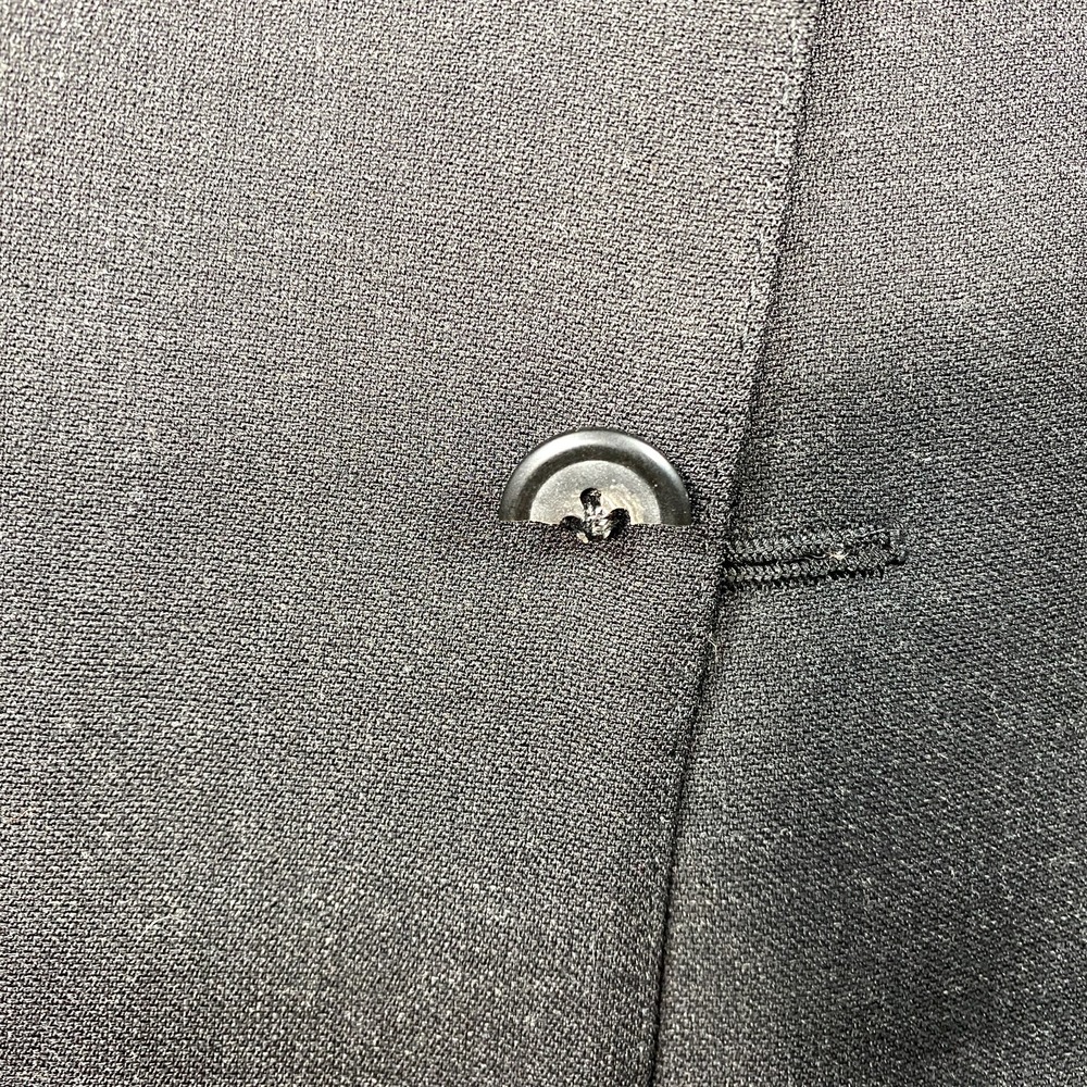VTG Polo Ralph Lauren Blazer Peak Lapel Mens 42R Charcoal Wool USA Union Made - Picture 16 of 16